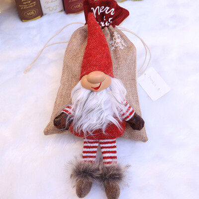 

〖Follure〗Christmas Santa Cute Ornaments Festival Party Xmas Candy Bag Storage Decoration