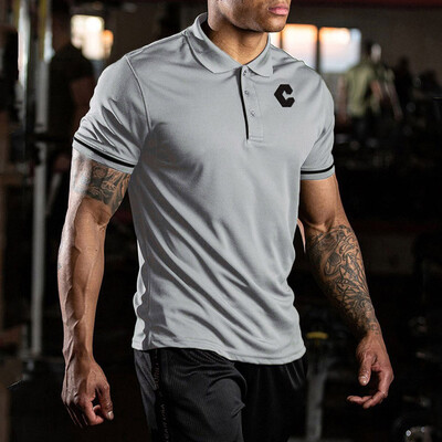 

Toponeto Fashion Men Solid Sports Quick-drying Fitness Short Sleeve Top Shirt Blouse