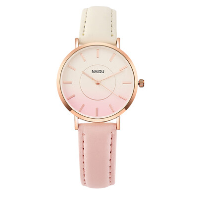 

Fashion Girls Ultra Thin Leather Gradient Watch Reloj De Mujer Famous Designer Watch Women Brand SOXY Sale Item Relogio Feminino