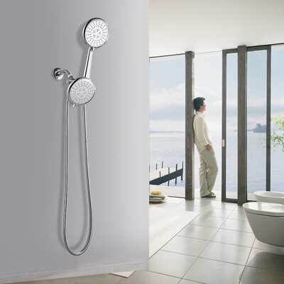 

Gobestart Bathroom Rainfall Shower Head And Handheld Shower Combo Wall Mounted