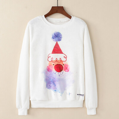 

Tailored Women Ladies Casual Christmas Print Long Sleeve Pullover Sweatshirt Blouse Tops