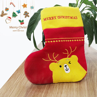 

Tailored Christmas Stocking Mini Sock Santa Claus Candy Gift Bag Xmas Tree Hanging Decor