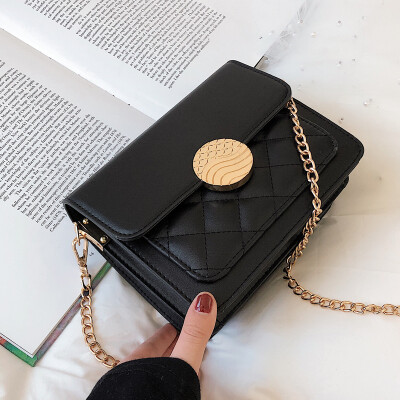 

The woman 2019 new Korean version retro fashion is simple on the new small bag tide chain oblique satchel