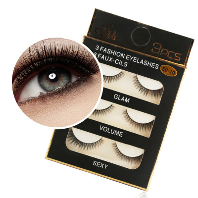 

〖Follure〗1 Box Luxury 3D False Lashes Fluffy Strip Eyelashes Long Natural Party