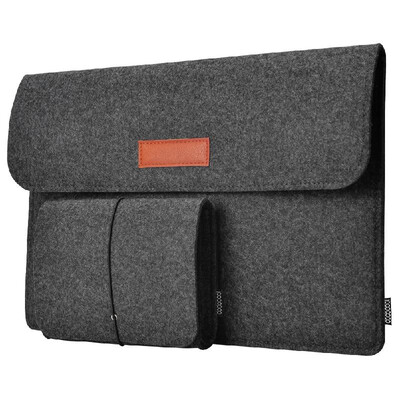 

dodocool 133-Inch Felt Sleeve Cover Carrying Case Protective Bag 4 Compartments with Mouse Pouch for Apple 13" MacBook Air 13"