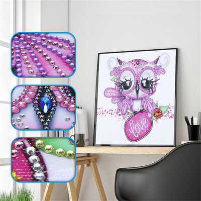 

Gobestart Special Shaped Diamond Painting DIY 5D Partial Drill Cross Stitch Kits Crystal R