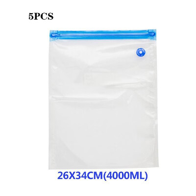 

5pcsset Vacuum Storage Bags Transparent Space Saver Seal Bag for Food Comforters Pillows 30 34