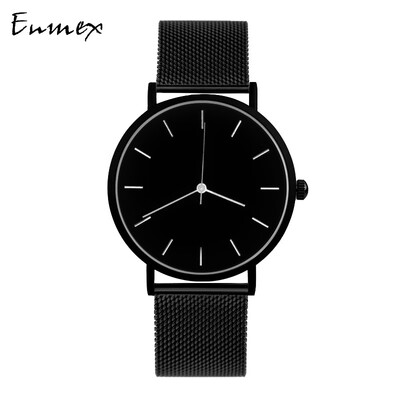 

Two - pin lightweight steel - woven wristwatch Simple Calendar Mystery Cold Watch