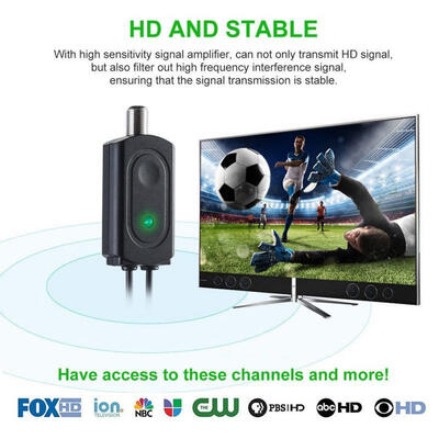 

DIGITAL ANTENNA TV HDTV 200 MILES LONG RANGE HQ HDTV INDOOR ANTENA Freeview HD