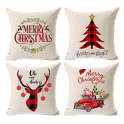 

Tailored 4Pcs Home Decor Cushion Cover Graffi Style Throw Pillowcase Pillow Covers