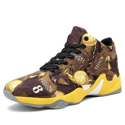 

Mens shoes wear-resistant anti-slip basketball shoes shock absorber cushion high-top sneakers running shoes