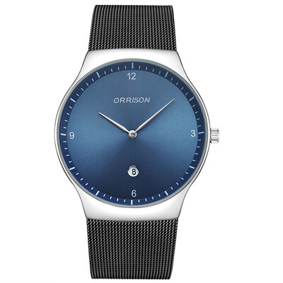 

Thin watch male students Korean fashionable simple business water-proof steel band mens quartz watch