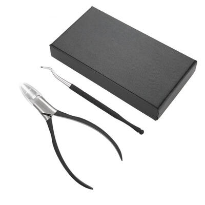 

Greensen 2pcs Stainless Steel Manicure Clipper Set Nail Tool Kit Cuticle Nipper for Paronychia