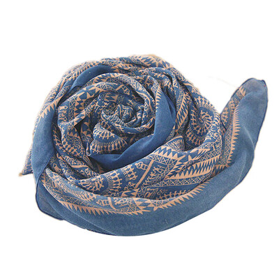 

Hot Women Lady Vintage Long Soft Voile Printed Scarves New Shawl Wrap Scarf
