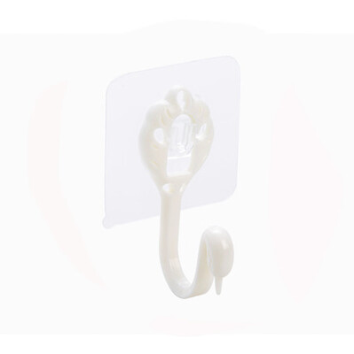 

〖Follure〗Adhesive Strong Transparent Wall Hanger Hooks Space Saver Heavy Duty Hook
