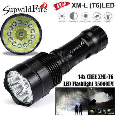 

Saidsome Super Bright 35000Lm 14x XM- T6 LED 5-Mode 18650 Flashlight Torch Light Lamp flashlight lamp