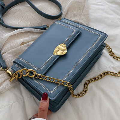 

Small bag woman 2019 new Chaohan version of the small square bag fashion chain single shoulder oblique satchel