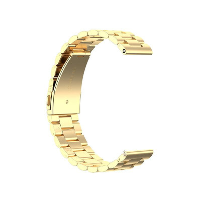 

General Watch Bands Quick Release Bracelet Width Stainless Three Beads Steel Strap Wrist Replacement Watch Bands Multi Color 22