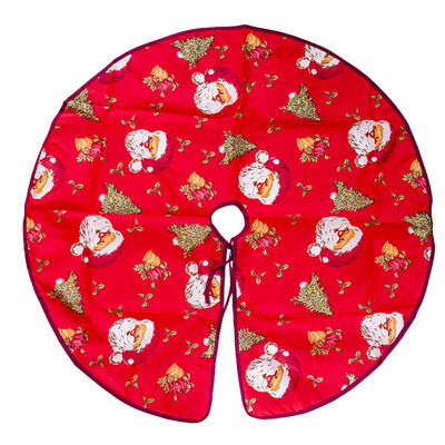 

〖Follure〗Diameter 90cm Red Christmas Tree Skirt Christmas Tree Decorations