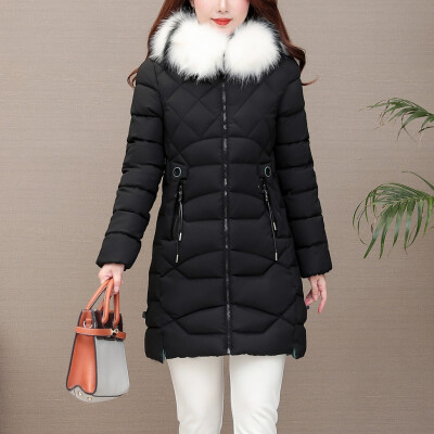 

Tailored Women Winter Warm Coat Hooded Thick Warm Loose Jacket Long Overcoat