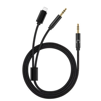

2 in 1 8 Pin Adapter 35mm AUX Splitter Cable for iPhone 77 Plus8X iPod