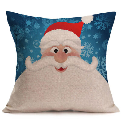 

Tailored Merry Christmas Linen Pillow Cases Sofa Cushion Cover Home Decoration