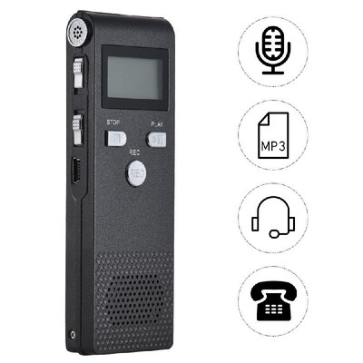 

Professional Voice Audio Telephone Recorder Dictaphone 8GB MP3 Music Player Sound Active 384Kbps Supports Multi-language for Busin