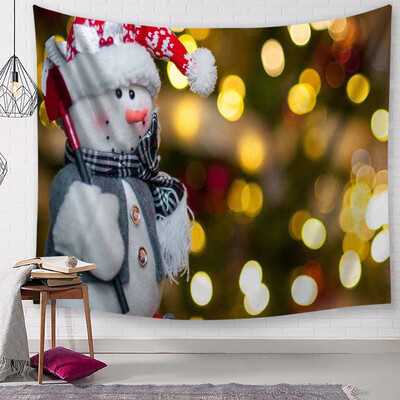 

Tailored Christmas Tapestry Santa Print Wall Hanging Tapestry Art Home Decor
