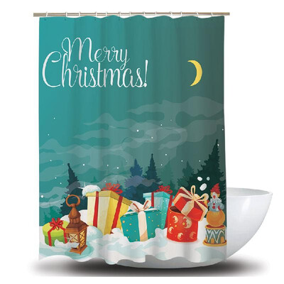 

Shower Curtain Christmas Decoration Bath Curtains Waterproof Polyester Fabric Anti-mildew Bathroom Curtains for Bathtub Showers 12