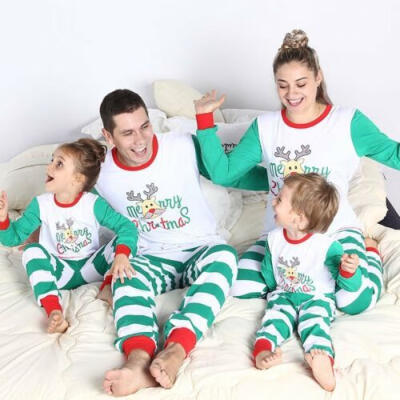 

US Christmas Men Women Kids Baby Family Pajamas Set Sleepwear Nightwear Pyjamas