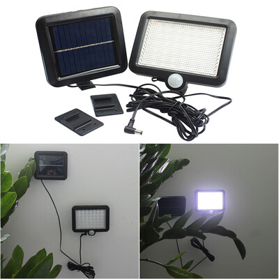 

〖Follure〗Solar Power Motion Sensor Light Security Flood Outdoor Garden Path Lamp 56 LED