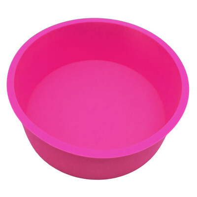 

6inch Silicone Round Pudding Muffin Mousse Mold Cake Pan Non Stick Baking Tray