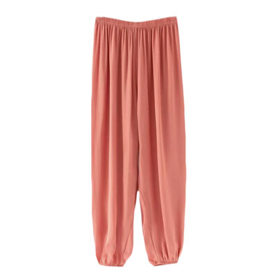 

Women 2019 Spring Summer New Vertical Pants High Waist Loose Thin Ice Silk Sunscreen Wide Leg Pants