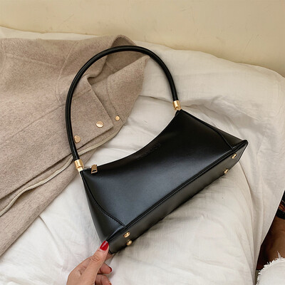 

Advanced sense of foreign style womens bag texture crocodile pattern French stick small bag new 2019 simple retro portable should