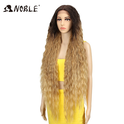 

Noble Hair Synthetic Wig Lace Front Synthetic Wig Long Curly Ombre Blonde Wig 42 Inch 613 American Synthetic Lace Front Wig