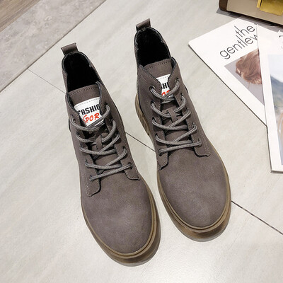 

Martin Boots British style ins students short boots Korean version thick heels autumn boots