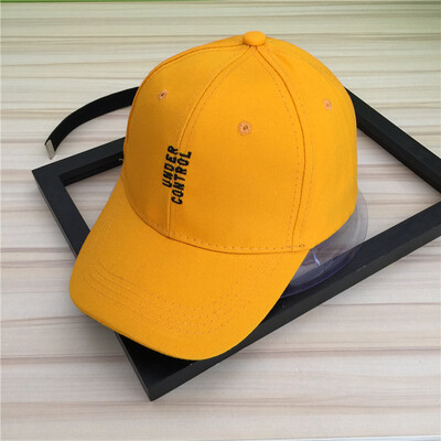 

Stars same hat mens summer Korean long belt yellow baseball cap womens casual little letter cap