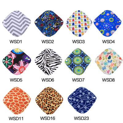 

11 Patterns Heavy Reusable Washable Panty Liner Bamboo Cloth Mama Menstrual Sanitary Pad Hot Panty Liner Cloth Menstrual Pads