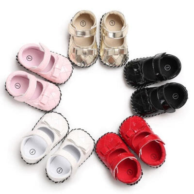 

Fashion Baby Infant Kids Girl Bowknot Shoes Soft Sole Crib Prewalker Newborn Shoes