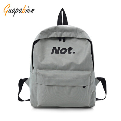 

Guapabien Canvas Simple Letter Print Backpack
