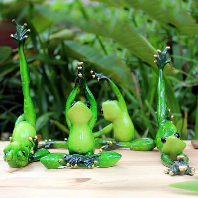 

3D Creative Status Funny Interesting Decoration Ornament Green Figurine Cute Birthday Gift Moral Integrity Frogs