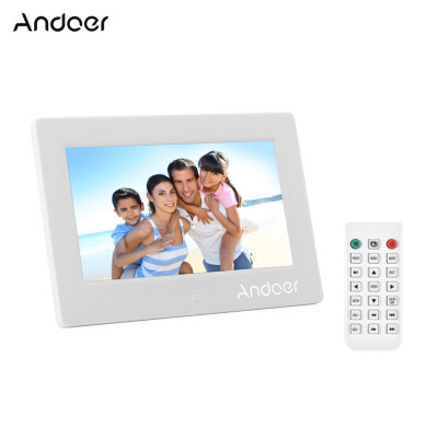 

Andoer 7 Inches LED Digital Photo Frame Desktop Electronic Album 1024600 High Resolution Supports Music 1080P Video Player Clo