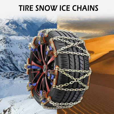 

12Pcs Automobile Tires Snow Chains General Purpose Emergency Chain Snow Ground Mud Durable&Easy To Operate