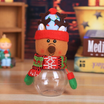 

Portable Lovely Christmas Penguin Candy Jar Lastics Transparent Gift Box Christmas Supplies Childrens Gifts Decoration