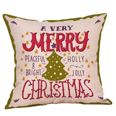 

Tailored Christmas Throw Pillow Cover Pillowcases Decorative Sofa Cushion Cover
