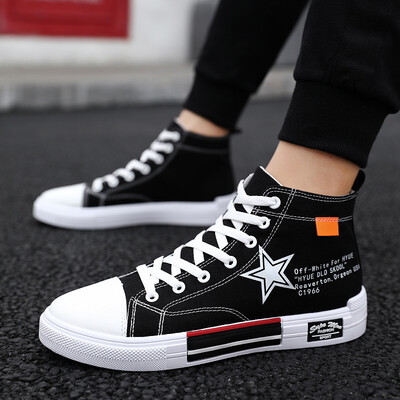 

Summer Harbour Wind Mens Shoes Fashion Canvas Board Shoes Autumn Leisure Youth Climax Shoes