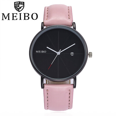 

MEIBO Woman Watch Luxury Casual Wrist Ladies Watch Leather Analog Round Bulk Quartz Wristwatches Reloj Mujer 533