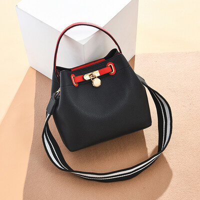 

Bucket Bag Nuchao Large Capacity Korean Version Fairy Small Bag Single Shoulder Bag Broadband ins Slant Bag