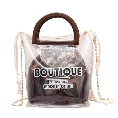 

Chain Crossbody Bags Women Drawstring Clutch Shoulder Travel Bucket Handbag