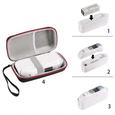 

2018 New Fashion Thermometer Hard Case Fits For Braun Thermoscan 7 IRT6520 EVA Hard Travel Bag
